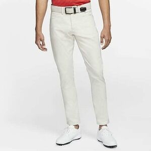 Nike Mens 6 Pocket White Slim/Dri Fit Golf Pants - New - $85 - 40/32